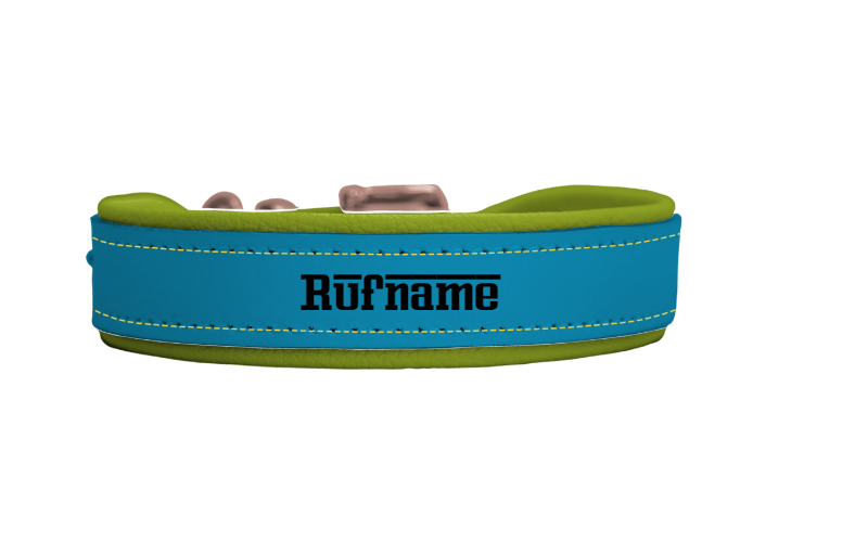 Riemen Halsband mit Namensgravur, Schnallenverschluss