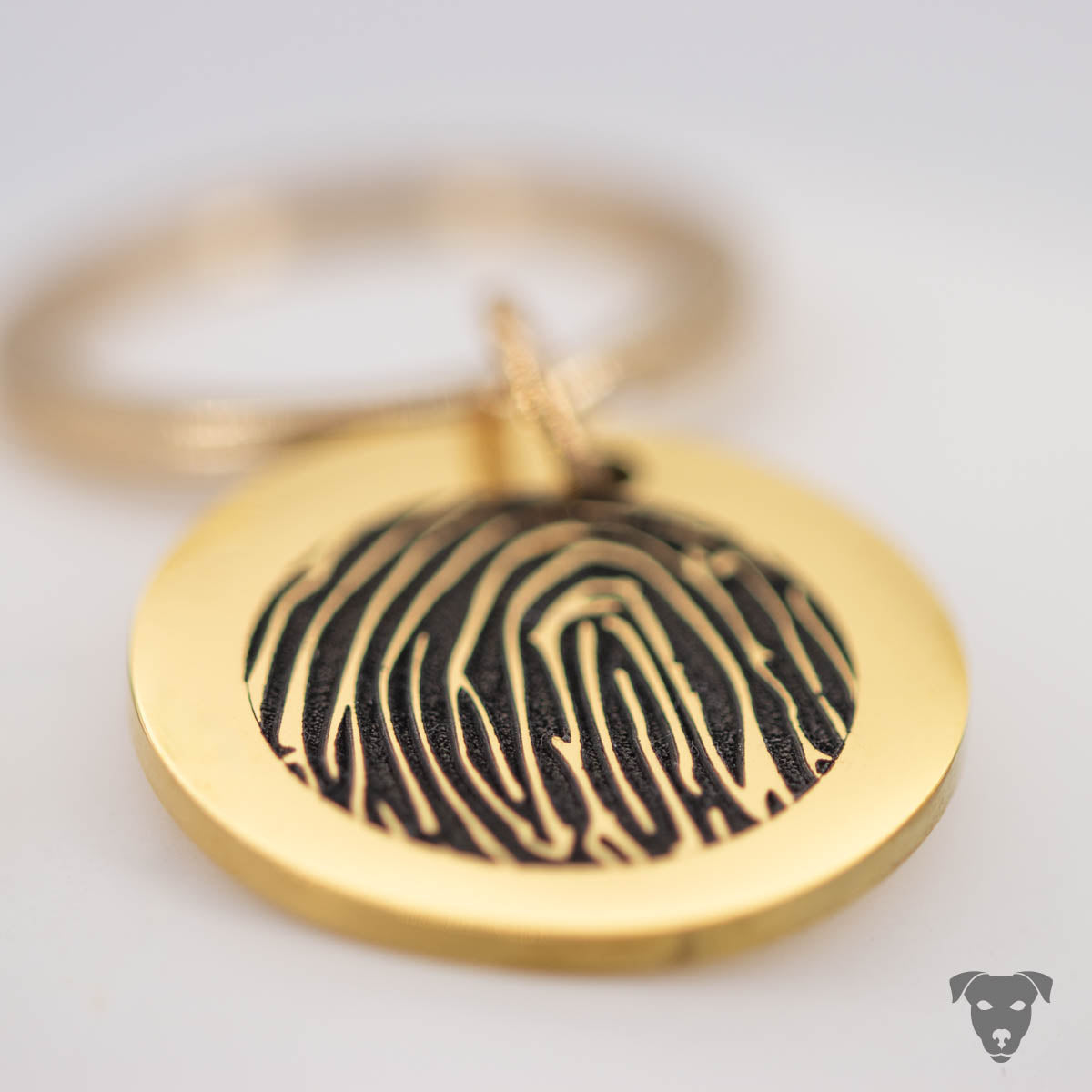 Schlüsselanhänger mit Abdruck - runde oder eckige Form