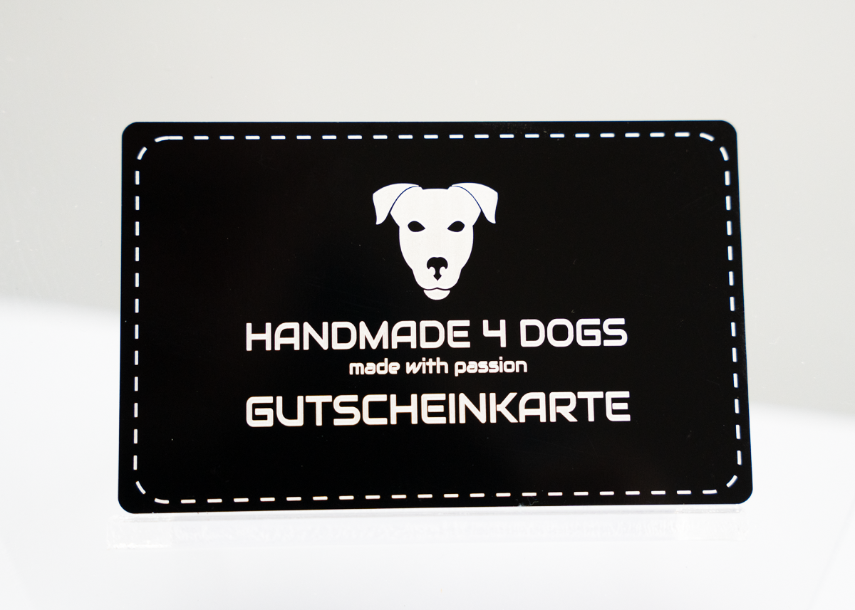 Handmade 4 dogs Gutscheinkarten