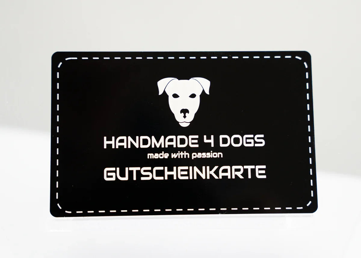 Handmade 4 dogs Gutscheinkarten