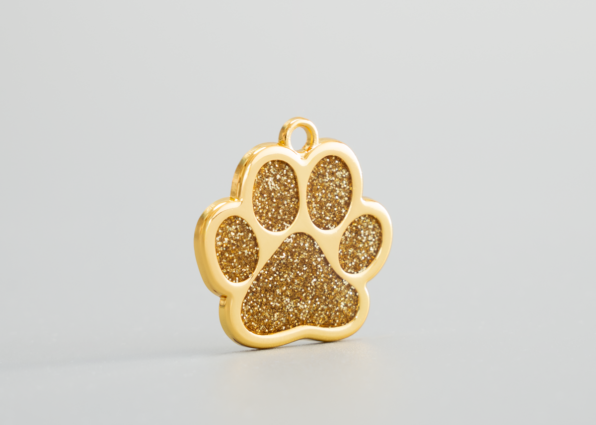 Hundemarke goldene Pfote