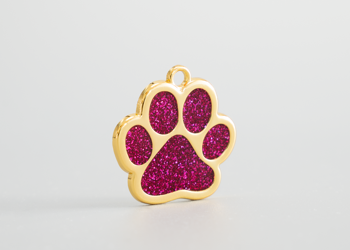 Hundemarke goldene Pfote