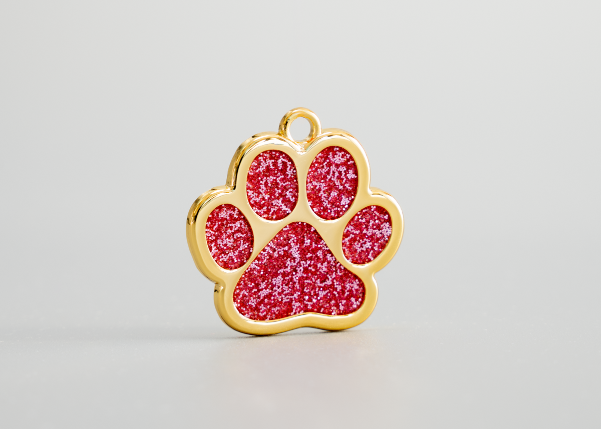 Hundemarke goldene Pfote
