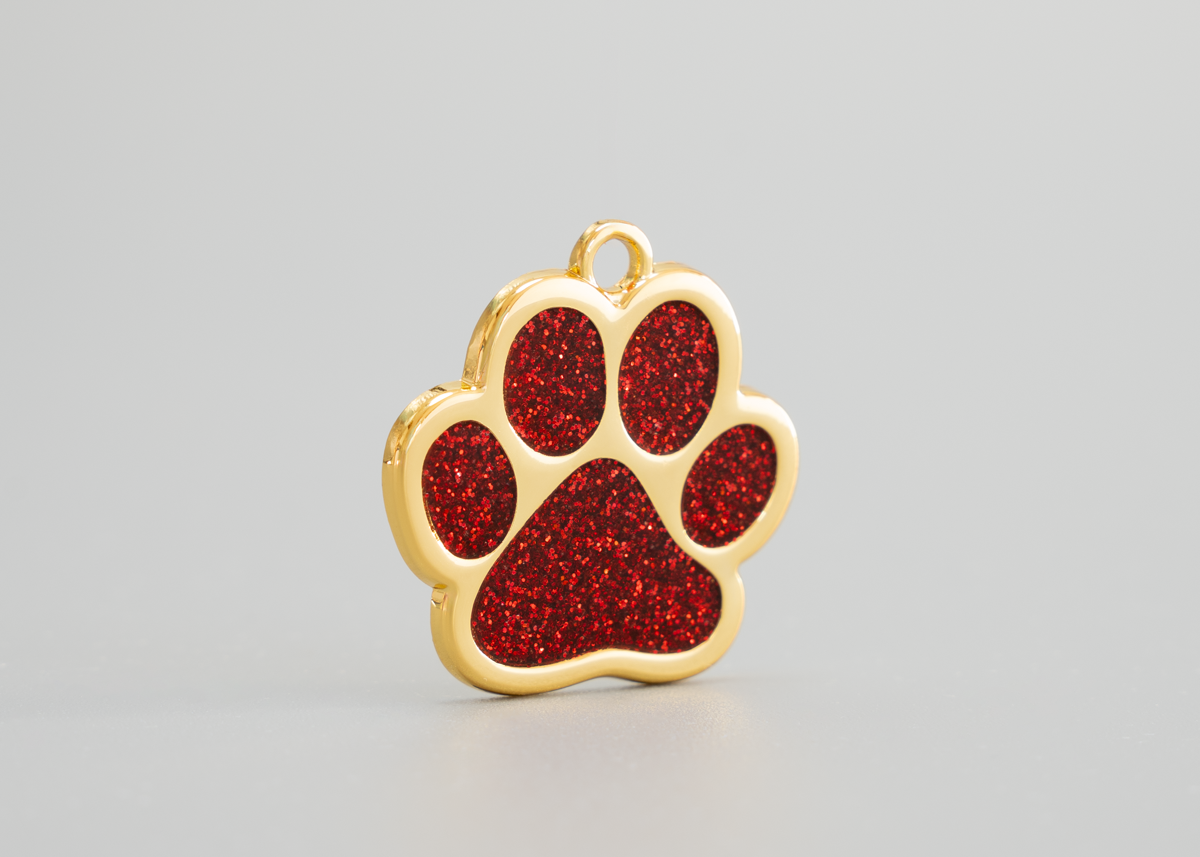 Hundemarke goldene Pfote