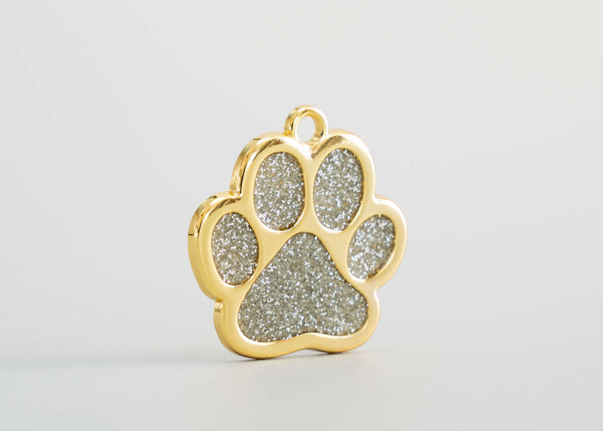 Hundemarke goldene Pfote