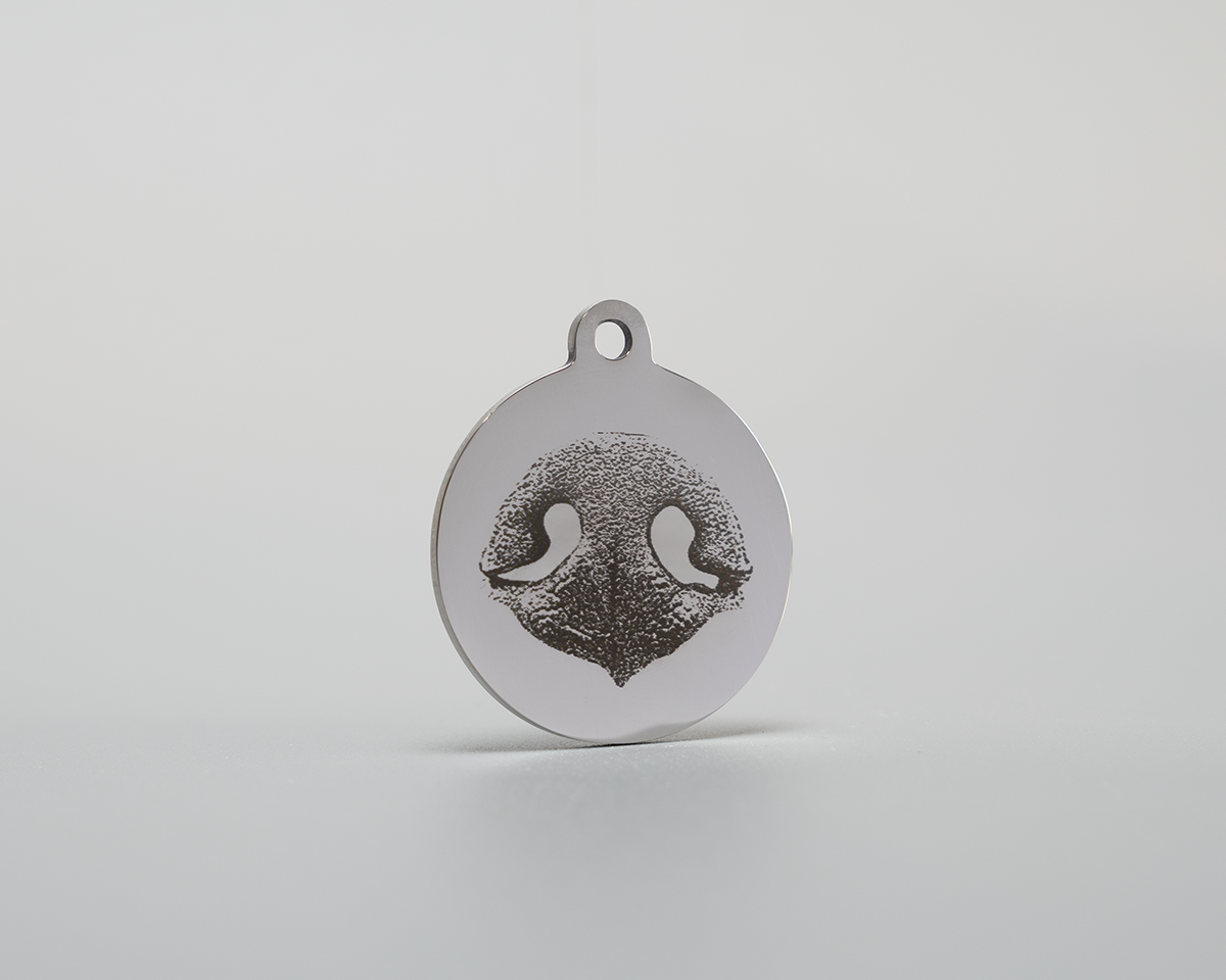 Schlüsselanhänger mit Abdruck - runde oder eckige Form