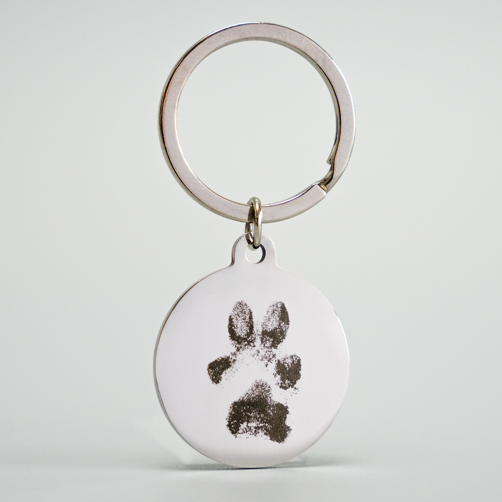 Schlüsselanhänger mit Abdruck - runde oder eckige Form