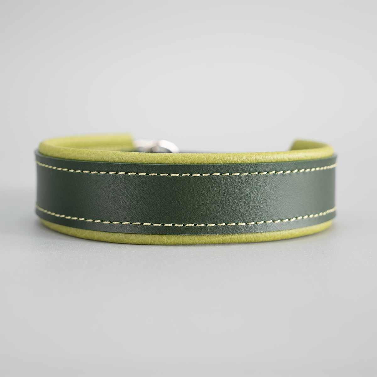 Riemen Halsband mit Leder-Zugstopp