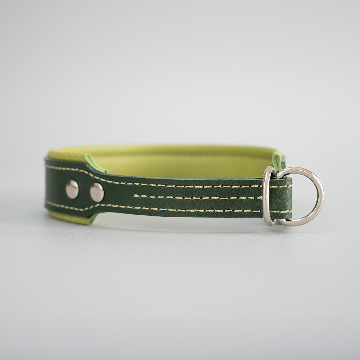 Riemen Halsband mit Leder-Zugstopp