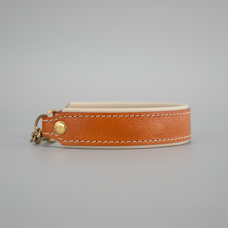 Riemen Halsband mit Kettenzug