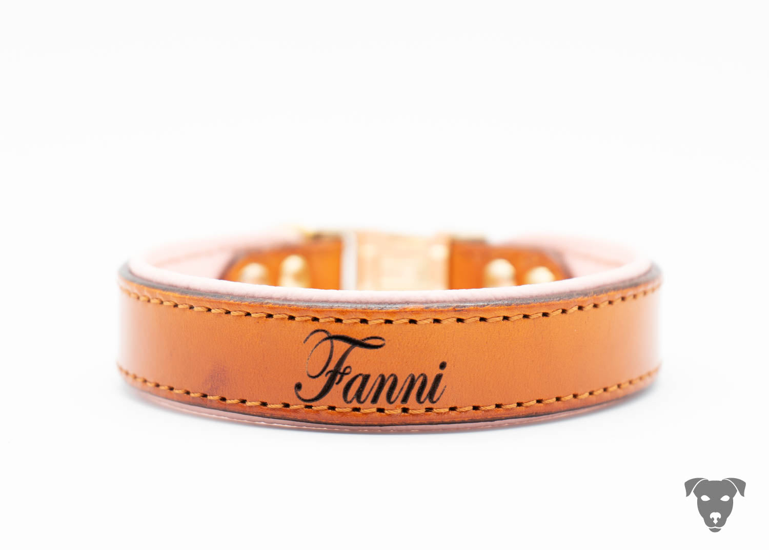 Riemen Halsband mit Namensgravur, Schnallenverschluss