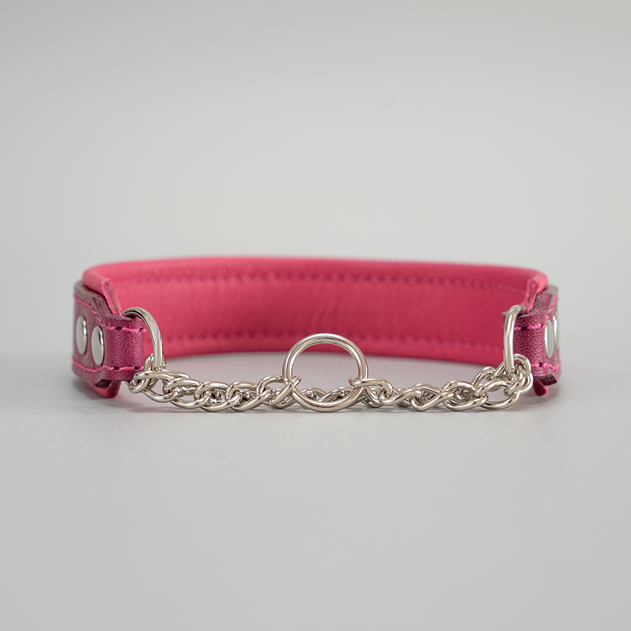Riemen Halsband mit Kettenzug