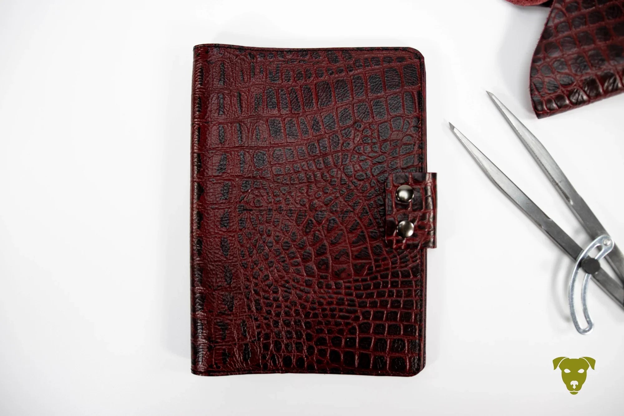 Travel Wallet KROKO - ROT für 4 Pässe