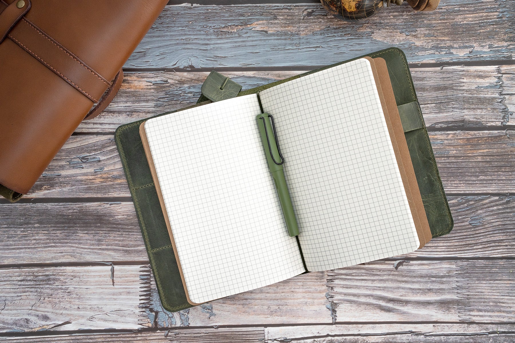 Traveler’s Notebook „Crazy Horse Olive“