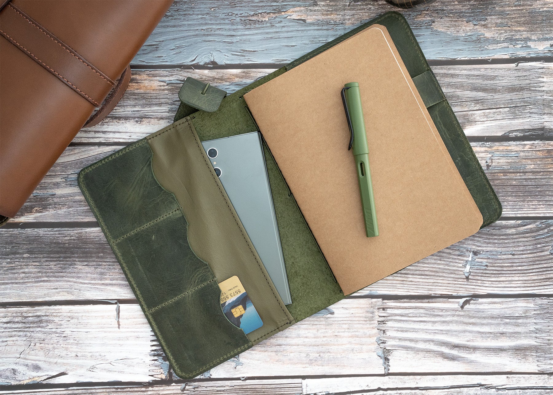 Traveler’s Notebook „Crazy Horse Olive“