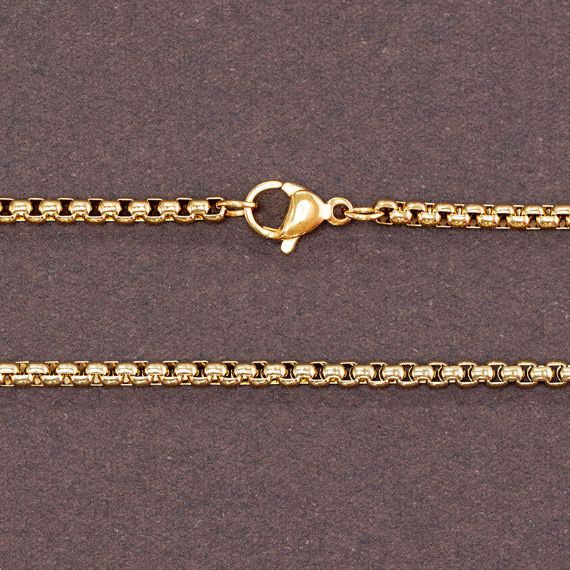 macro aufnahme der venezianerkette in gold