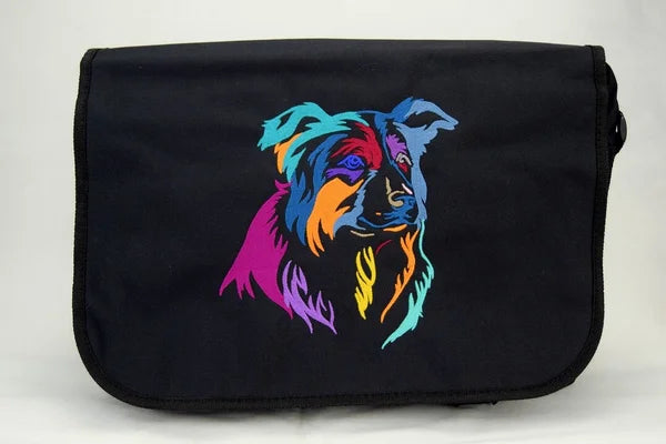 Messenger Bag COLORFUL Border Collie