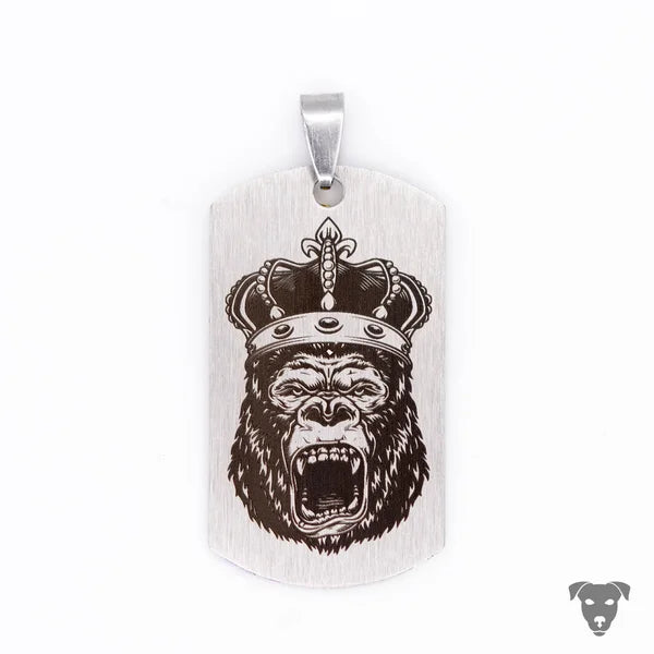 GEKRÖNTER GORILLA SILBER