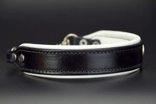 Riemen Halsband, Hunde Halsband handgefertigt, Halsband Konfigurator, DIY Hundehalsband, Riemen Halsband handmade-4-dogs, Zierniete Fleur de Lys