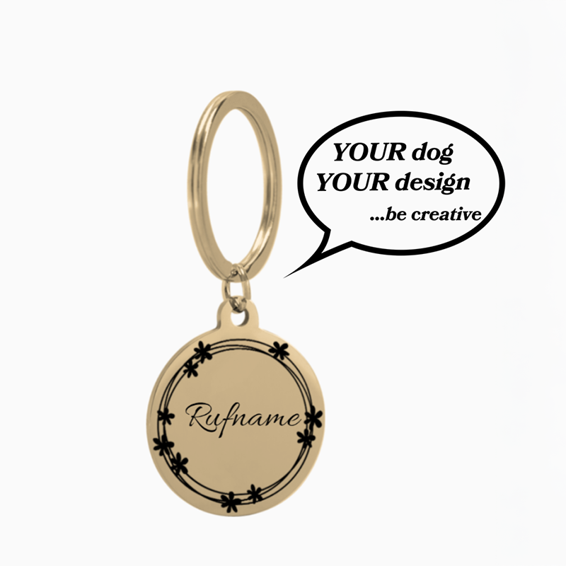 hundemarke selbst gestalten in Echtzeit