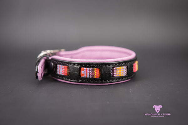 Riemen Halsband, Hunde Halsband handgefertigt, Halsband Konfigurator, DIY Hundehalsband, Riemen Halsband handmade-4-dogs, Lasergravierter Steckverschluss, BOHO Hundehalsband handgefertigt