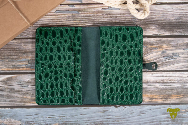 EU pet passport cover CROKO - GREEN