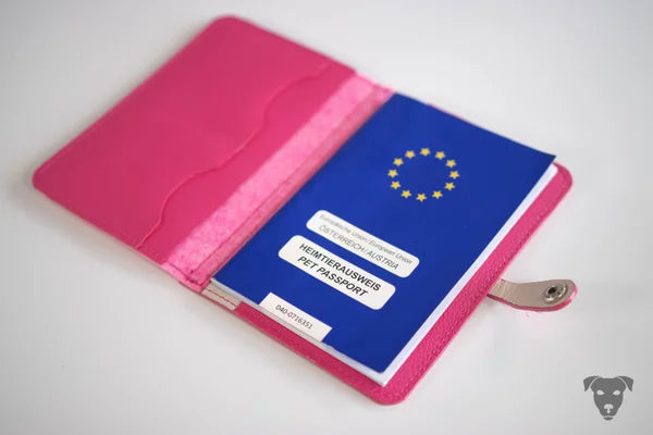 Impfpasshülle, EU-Heimtierausweishülle PINK&ROSA Kombination