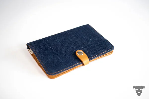 Impfpasshülle, EU-Heimtierausweishülle LEDER&JEANS Kombination