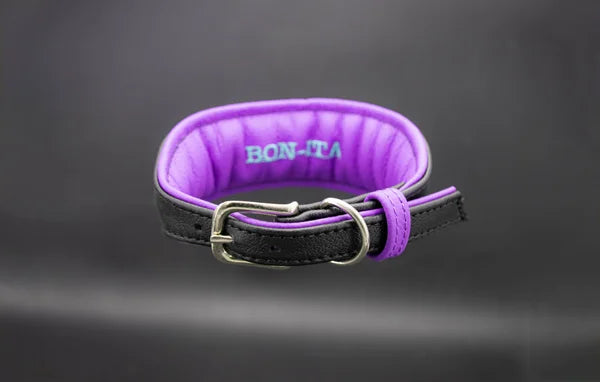 Hundehalsband feinst bestickt, handgefertigte Hundehalsbänder aus Meisterhand. Fettleder Halsband, Riemen Halsband oder klassisches Nappa Halsband, mit Lasergravur, Heiß Geprägt oder feinst bestickt, handmade-4-dogs