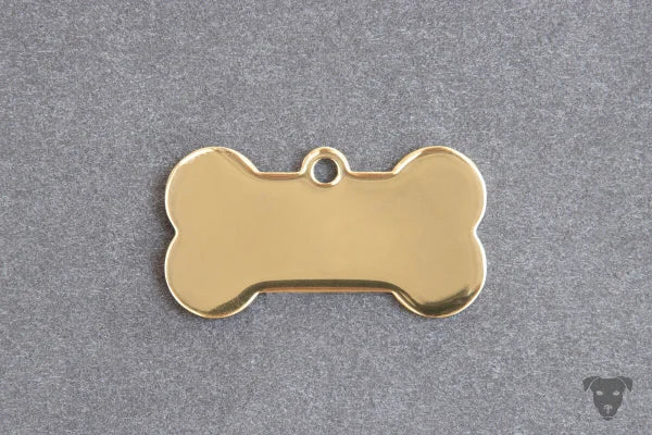 Edelstahl Hundemarke Knochen