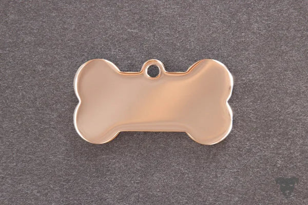 Edelstahl Hundemarke Knochen