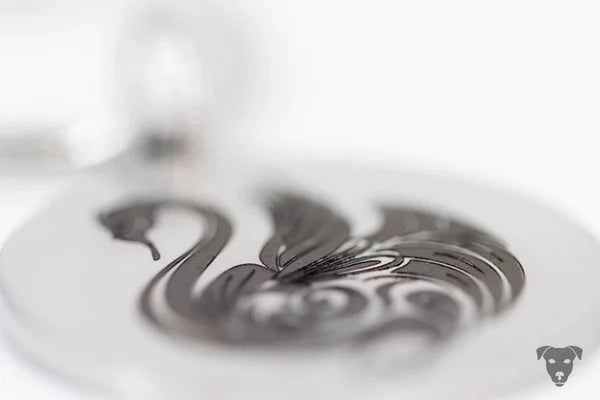 handmade-4-dogs, laser gravierter Schlüsselanhänger, Schmuck mit graviertem Pfotenabdruck, graviertem Nasenabdruck vom Hund, graviertem Baby Fußabdruck, gravierter Fingerabdruck