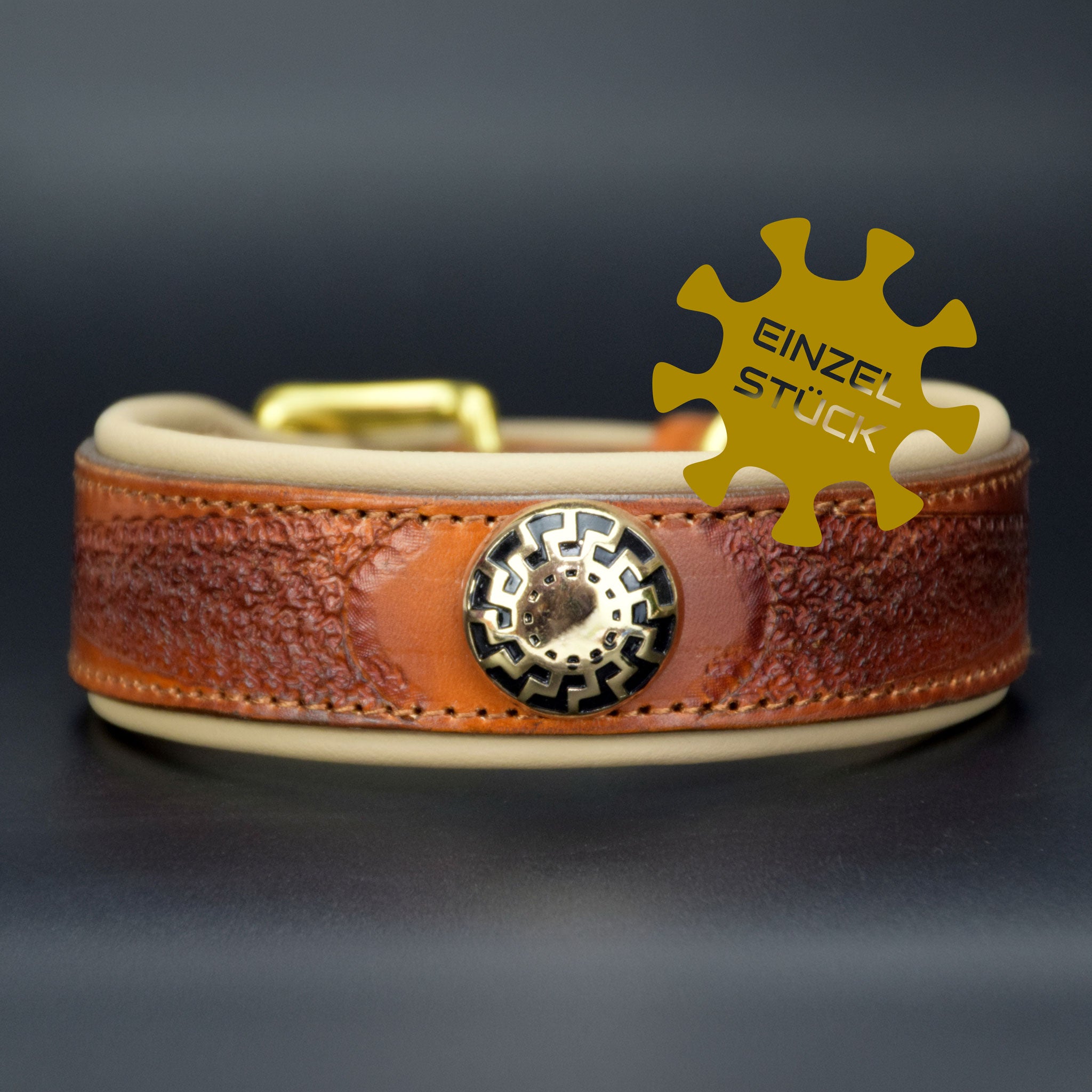 Leder-Hundehalsband-Einzelstück