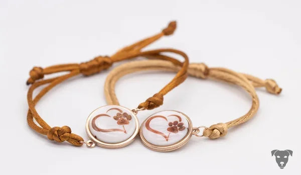 Muschel Armband - Pfotenherz