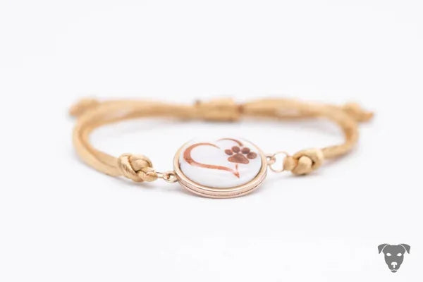 Muschel Armband - Pfotenherz