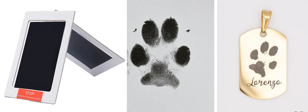 Pfotenabdruck Anhänger OVAL