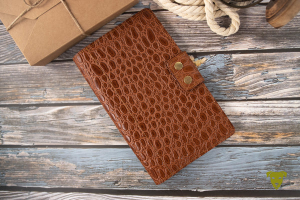 Travel Wallet KROKO - COGNAC