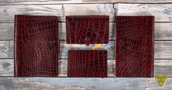 EU pet passport cover KROKO - RED