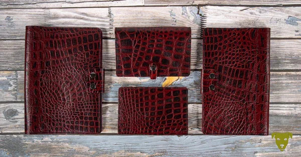 Impfpasshülle KROKO - ROT