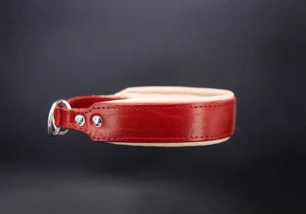 Riemen Halsband - Wilde Hummel "Rot"