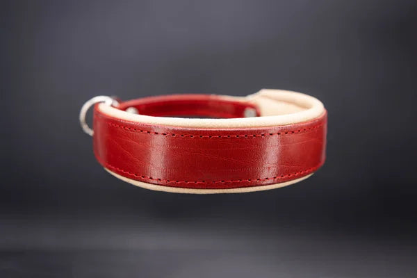 Riemen Halsband - Wilde Hummel "Rot"