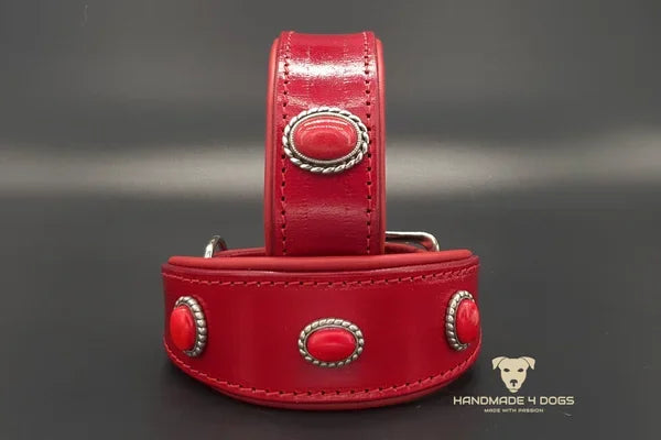 Riemen Halsband, Hunde Halsband handgefertigt, Halsband Konfigurator, DIY Hundehalsband, Riemen Halsband handmade-4-dogs, Lasergravierter Steckverschluss, handgefertigtes Hundehalsband mit Edelstein