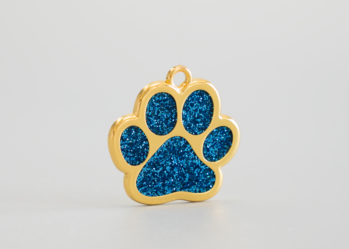 Hundemarke goldene Pfote