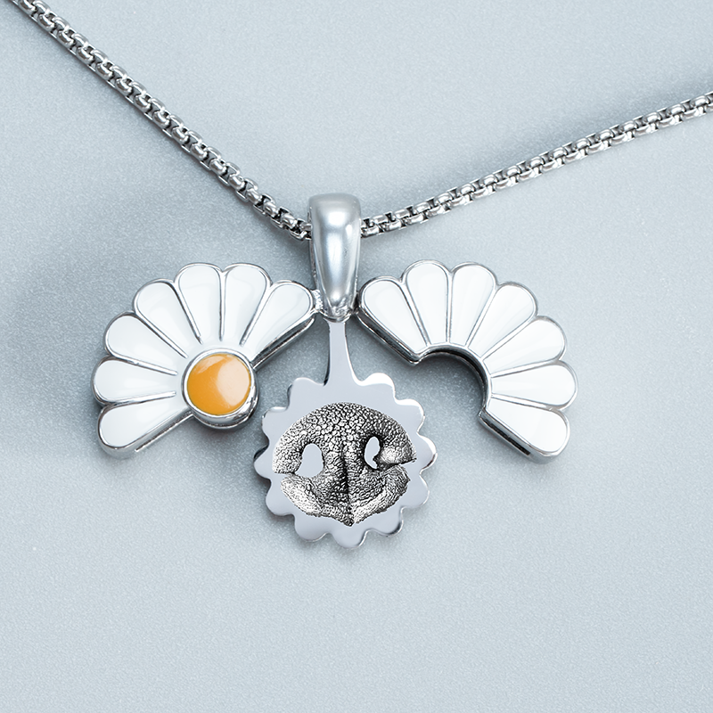 Margeriten Medaillon mit Abdruck