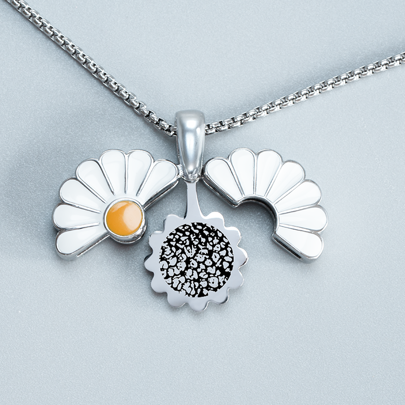 Margeriten Medaillon mit Abdruck
