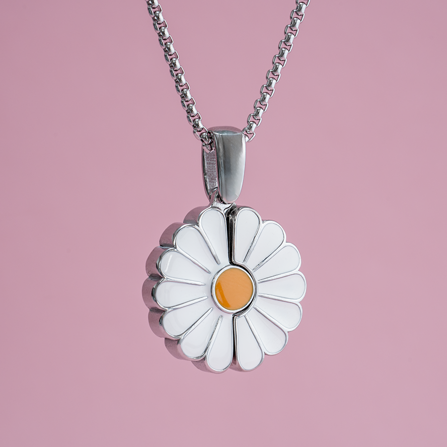 Margeriten Medaillon mit Abdruck