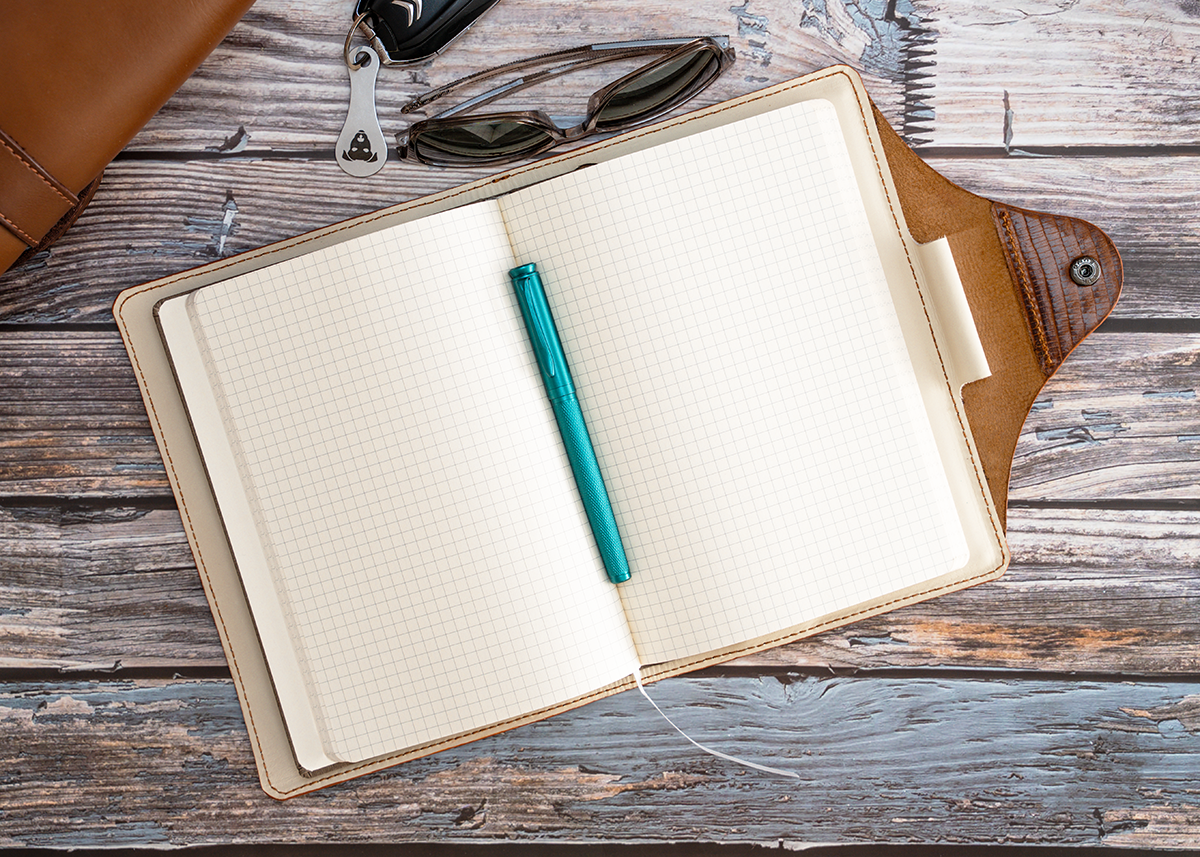 Notizbuch Cover für A5, Echse geprägt