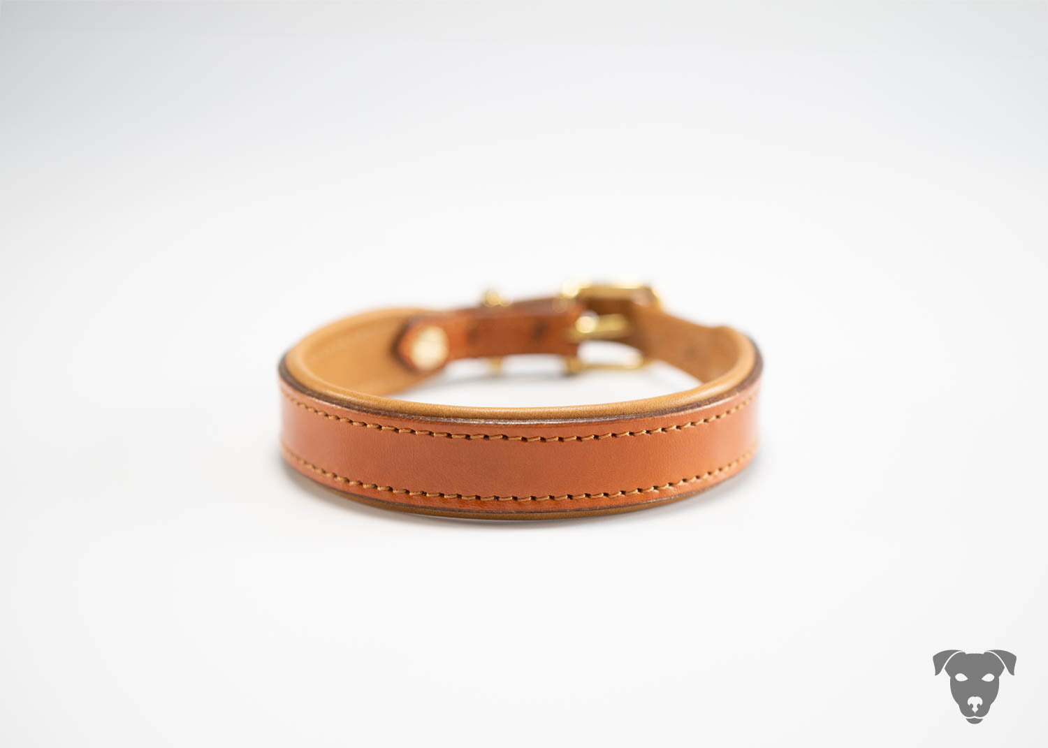 Riemen Halsband - cognac & cognac