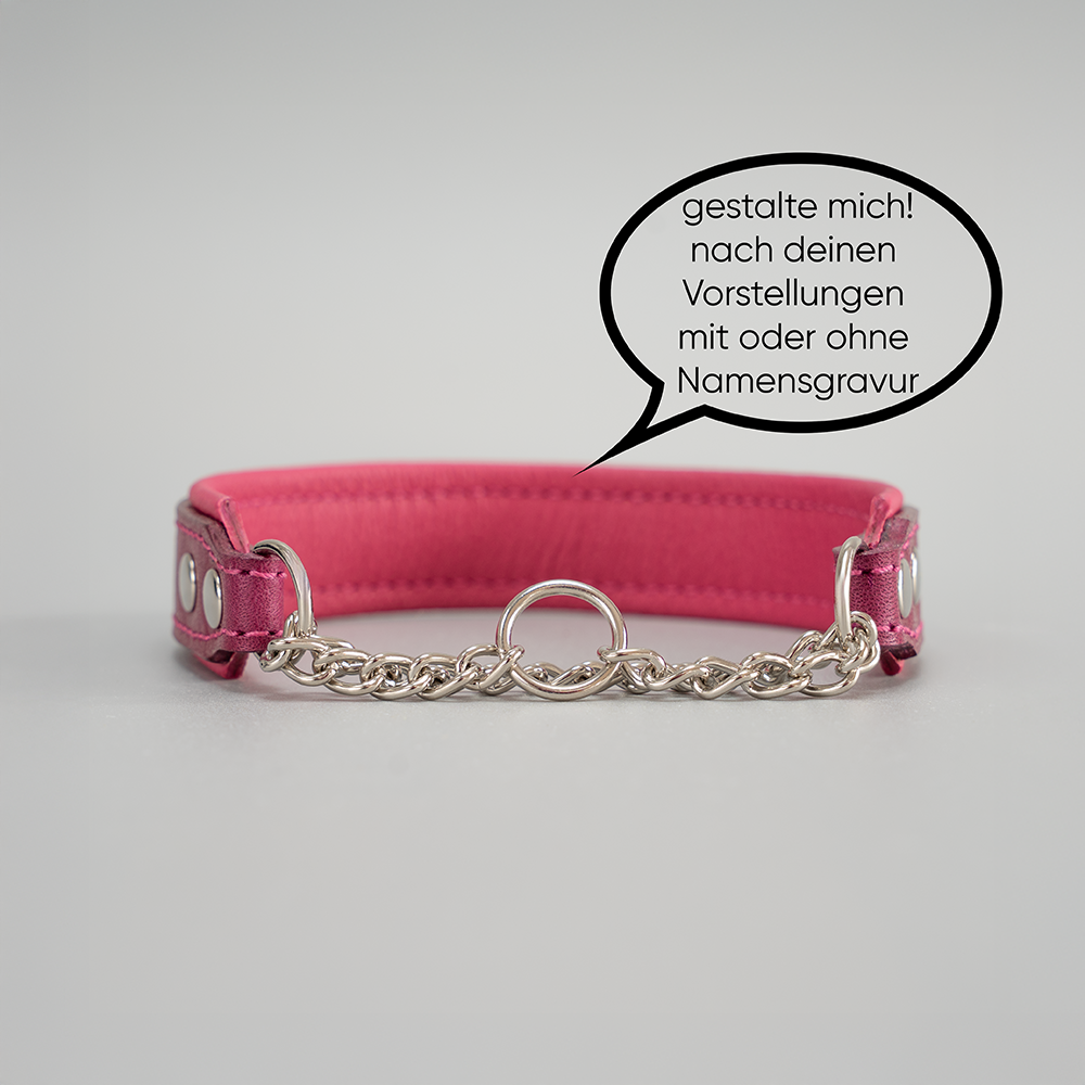 Riemen Halsband mit Kettenzug
