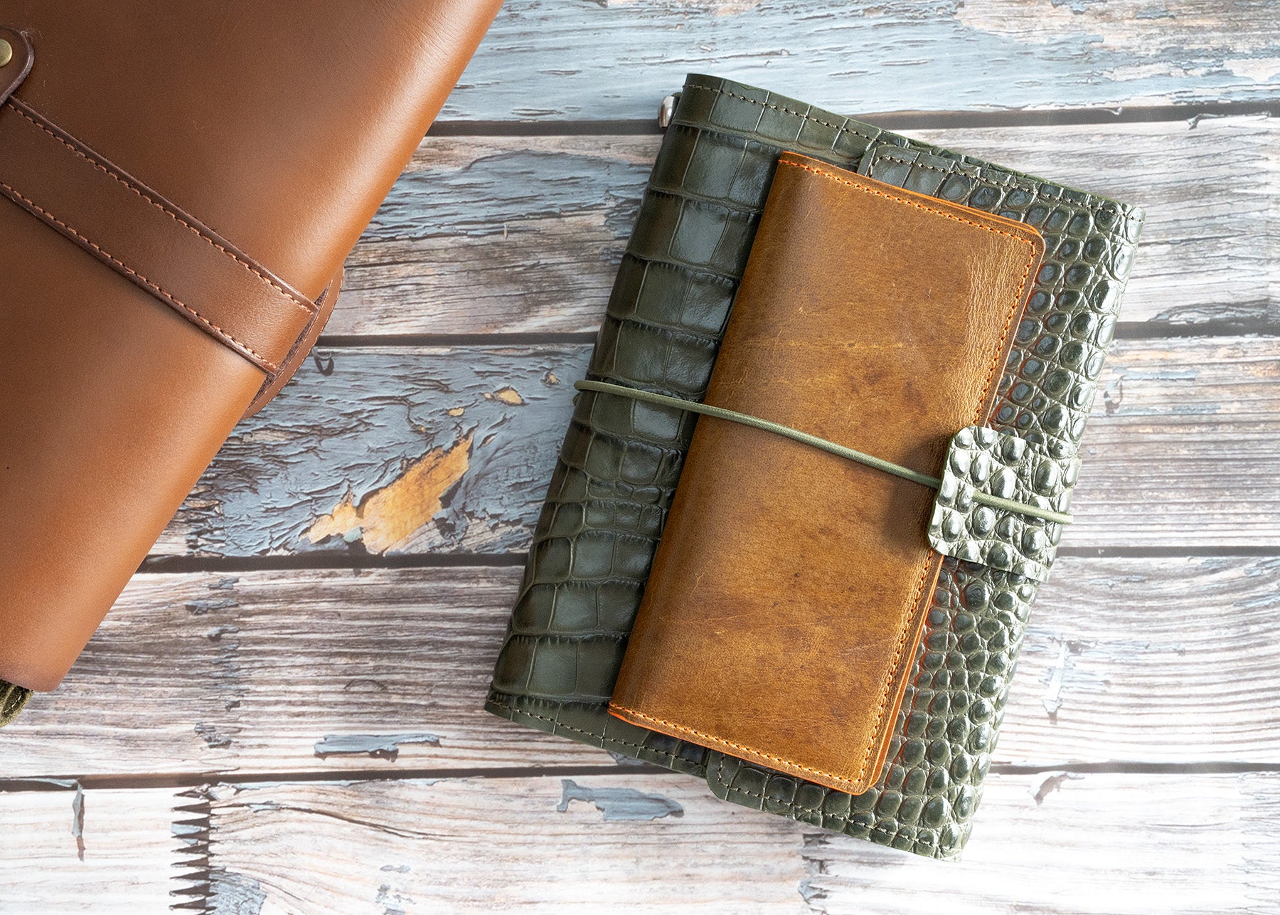 Traveler's Notebook in Kroko